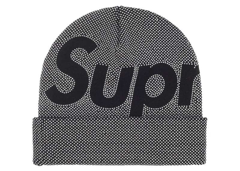 Supreme Studded Knockout Big Logo Beanie Black - FW25 - US