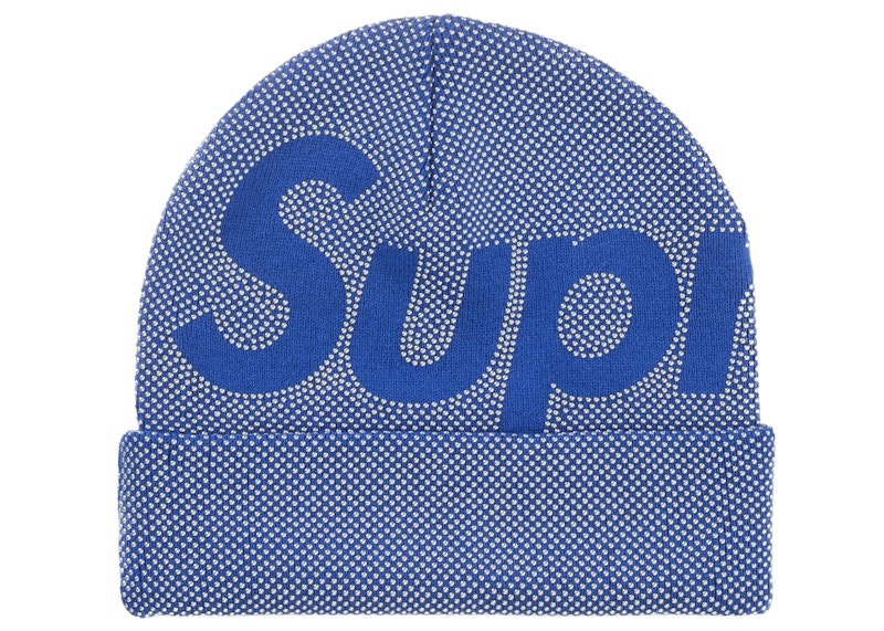 Supreme Studded Knockout Big Logo Beanie Blue - FW25 - US