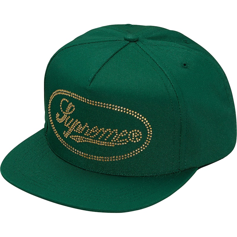 Supreme Studded Script Logo 5-Panel Green - FW17 - TW