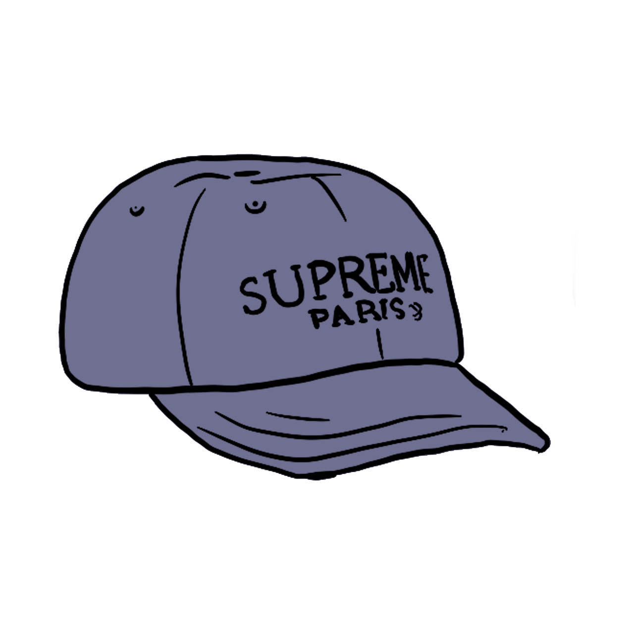 Supreme Suede 6-Panel Navy - SS20 - US