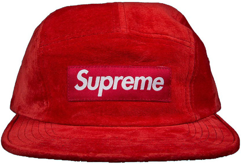 Supreme Suede Camp Cap Red - SS17 - US