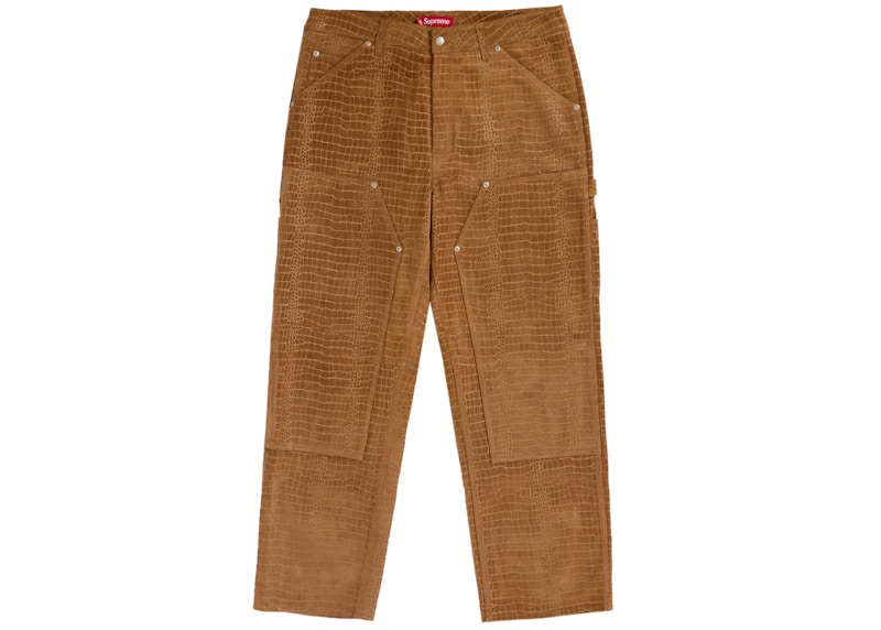 Supreme Suede Double Knee Painter Pant Croc Men's - FW24 - US