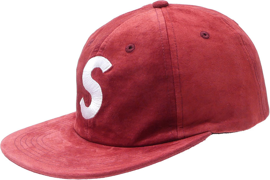 Supreme Suede Classic Logo 6 Panel Cap Navy - SS16 - US