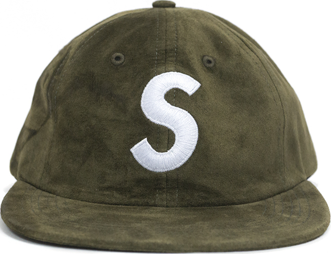 Supreme Suede S Logo 6 Panel Olive