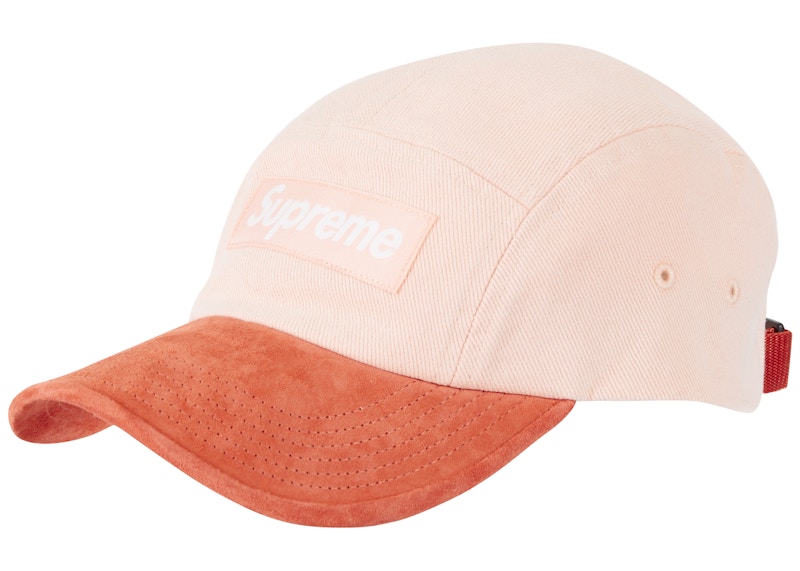 Pre-owned Supreme Suede Visor Camp Cap Peach | ModeSens