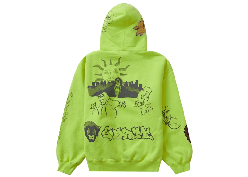 Supreme Sunrise Hooded Sweatshirt Acid Green Men's - FW23 - US