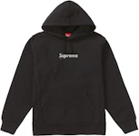 Supreme Swarovski Box Logo Hooded Sweatshirt Heather Grey - SS19