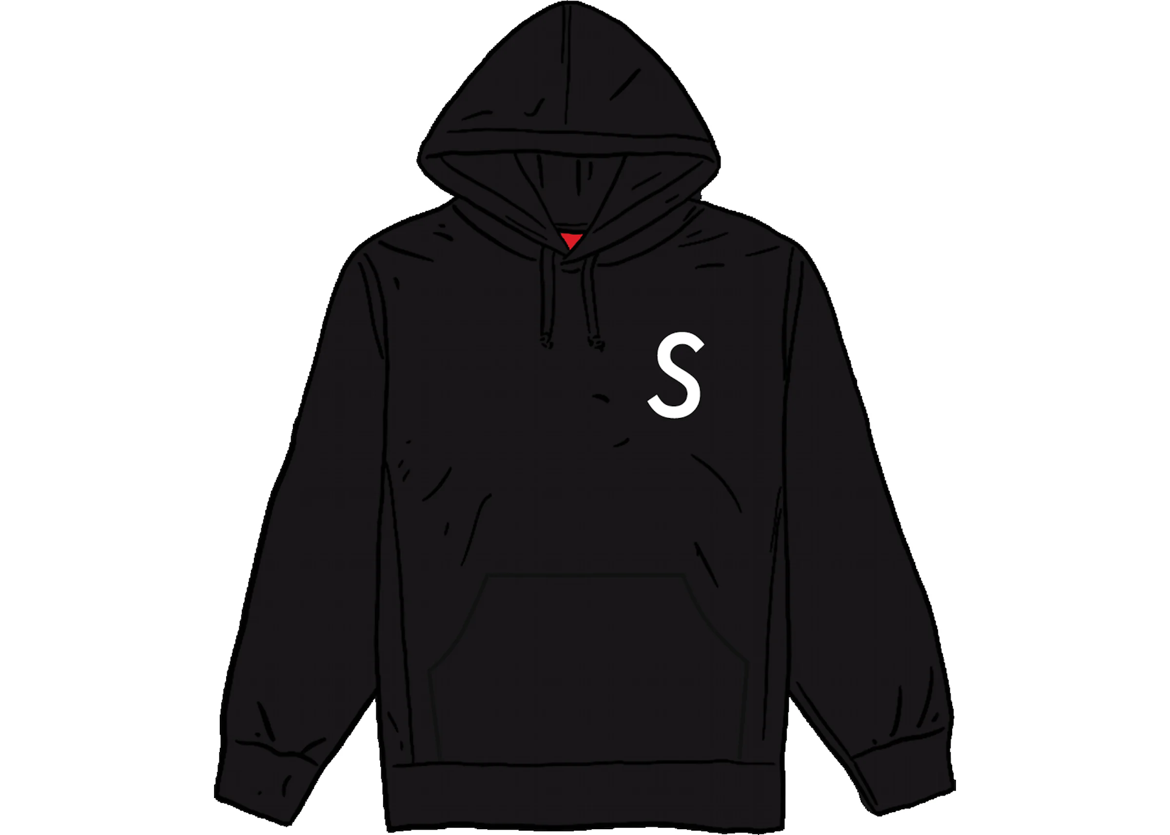 Supreme Swarovski S Logo Hooded Sweatshirt Black
