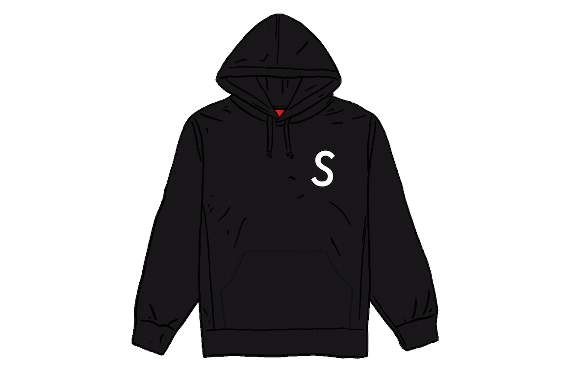 Pre-owned Supreme Swarovski S Logo Hooded Sweatshirt Black