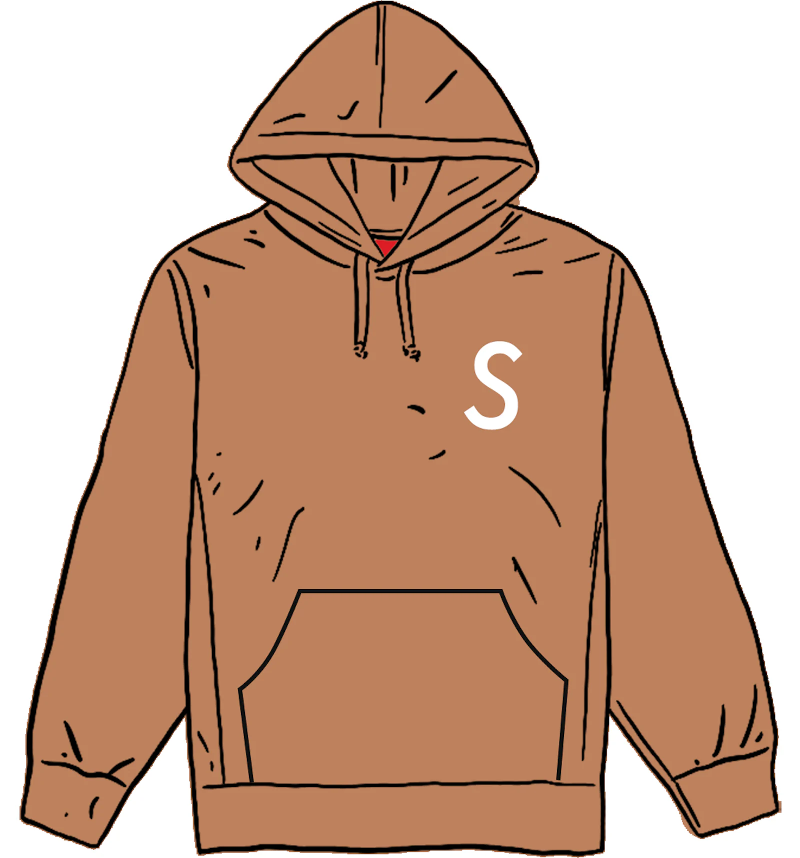 Supreme Swarovski S Logo Hooded Sweatshirt Brown Men s SS21 US