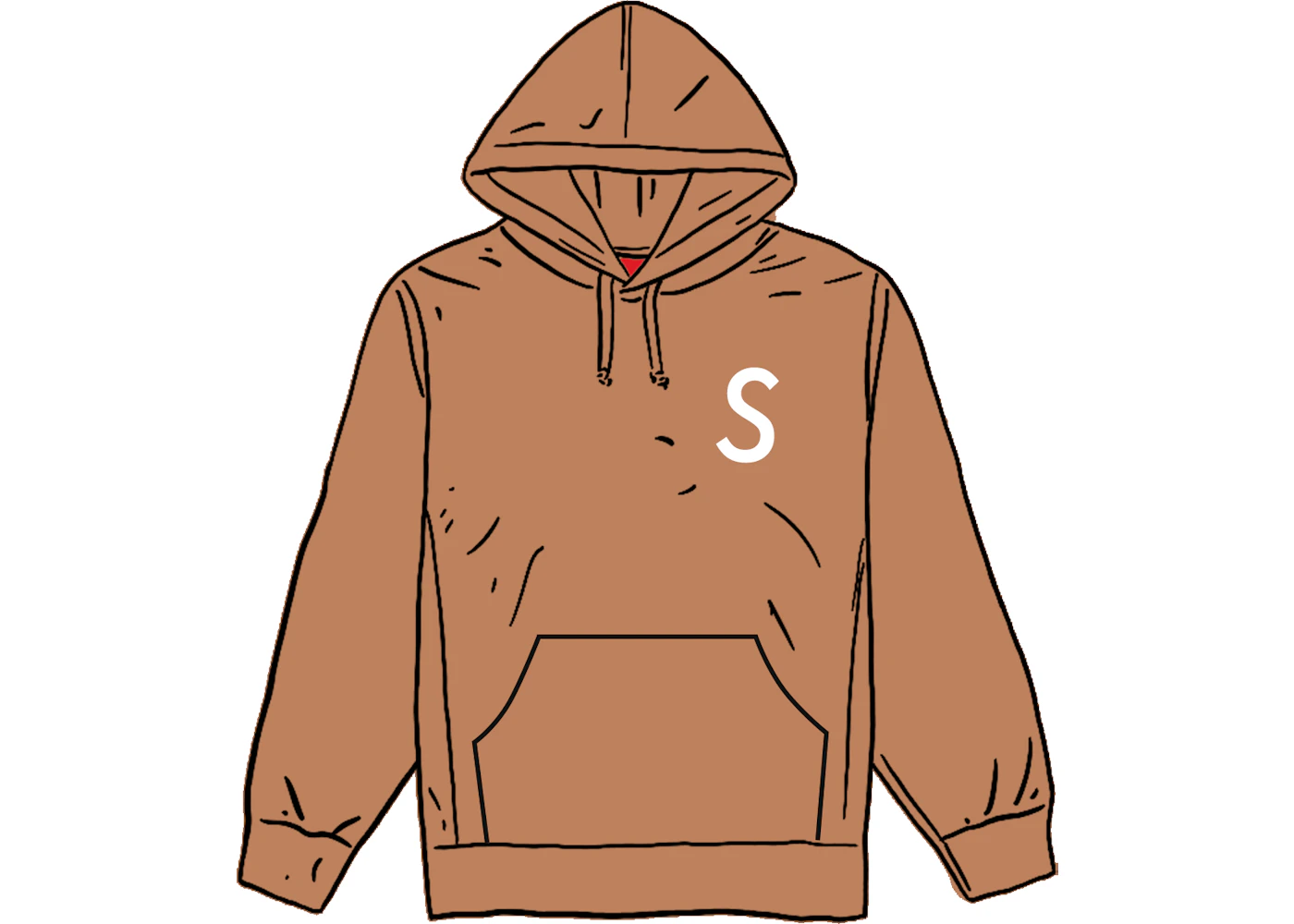 Supreme Swarovski S Logo Hooded Sweatshirt Brown Men's - SS21 - US