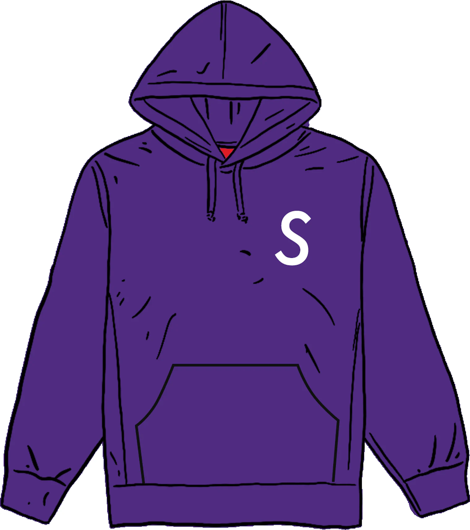 Supreme Swarovski S Logo Hooded Sweatshirt Purple