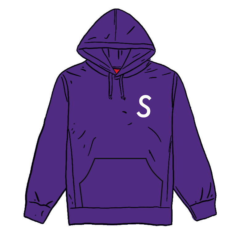 Pre-owned Supreme Swarovski S Logo Hooded Sweatshirt Purple