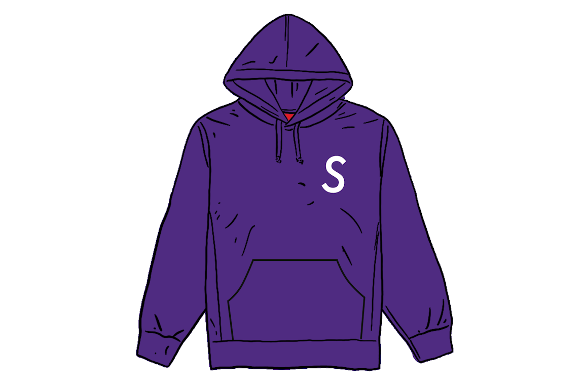 Pre-owned Supreme Swarovski S Logo Hooded Sweatshirt Purple