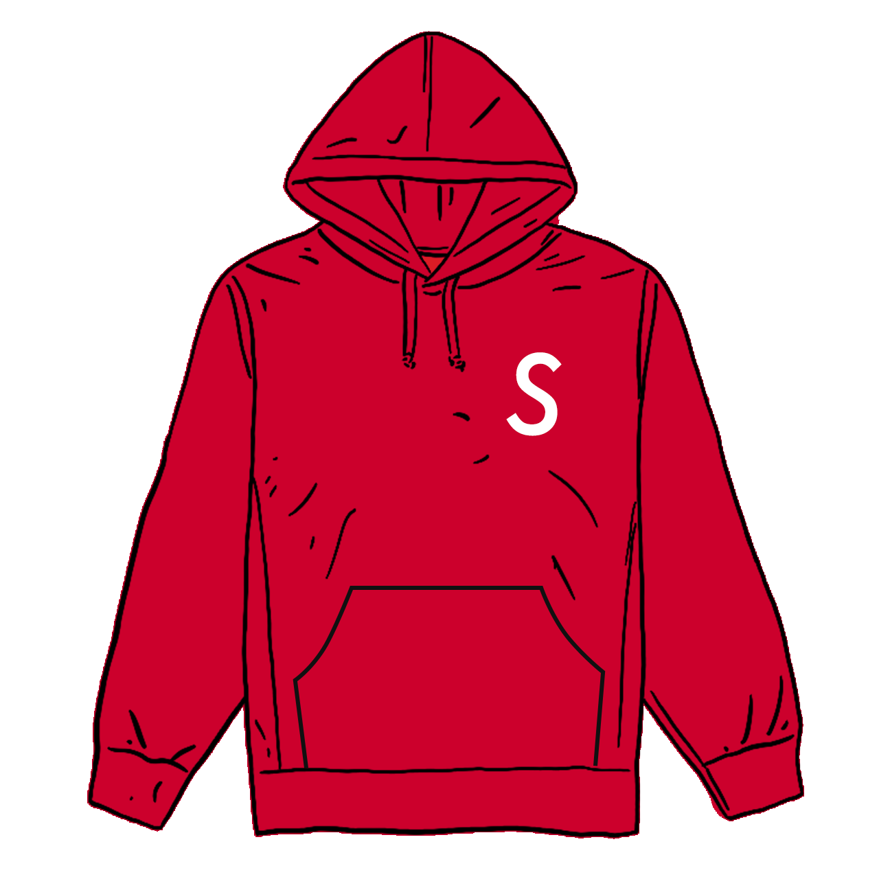 Supreme Swarovski S Logo Hooded Sweatshirt Red Men's   SS   US