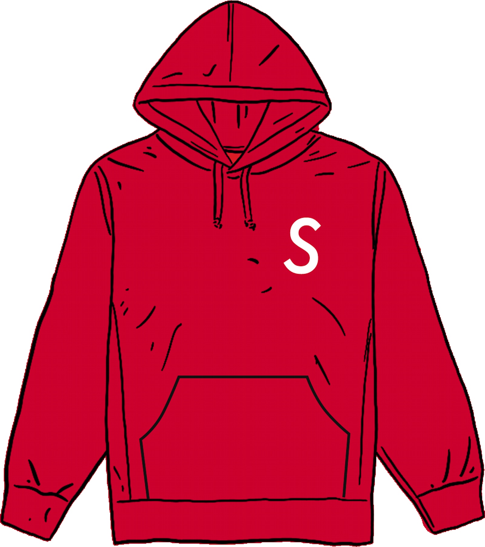 Supreme Swarovski S Logo Hooded Sweatshirt Red - SS21