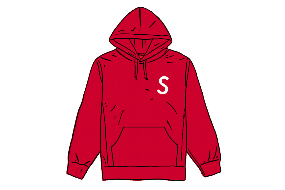 Pre-owned Supreme Swarovski S Logo Hooded Sweatshirt Red