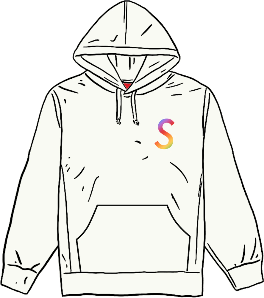Supreme Swarovski S Logo Hooded Sweatshirt White - SS21 Men's