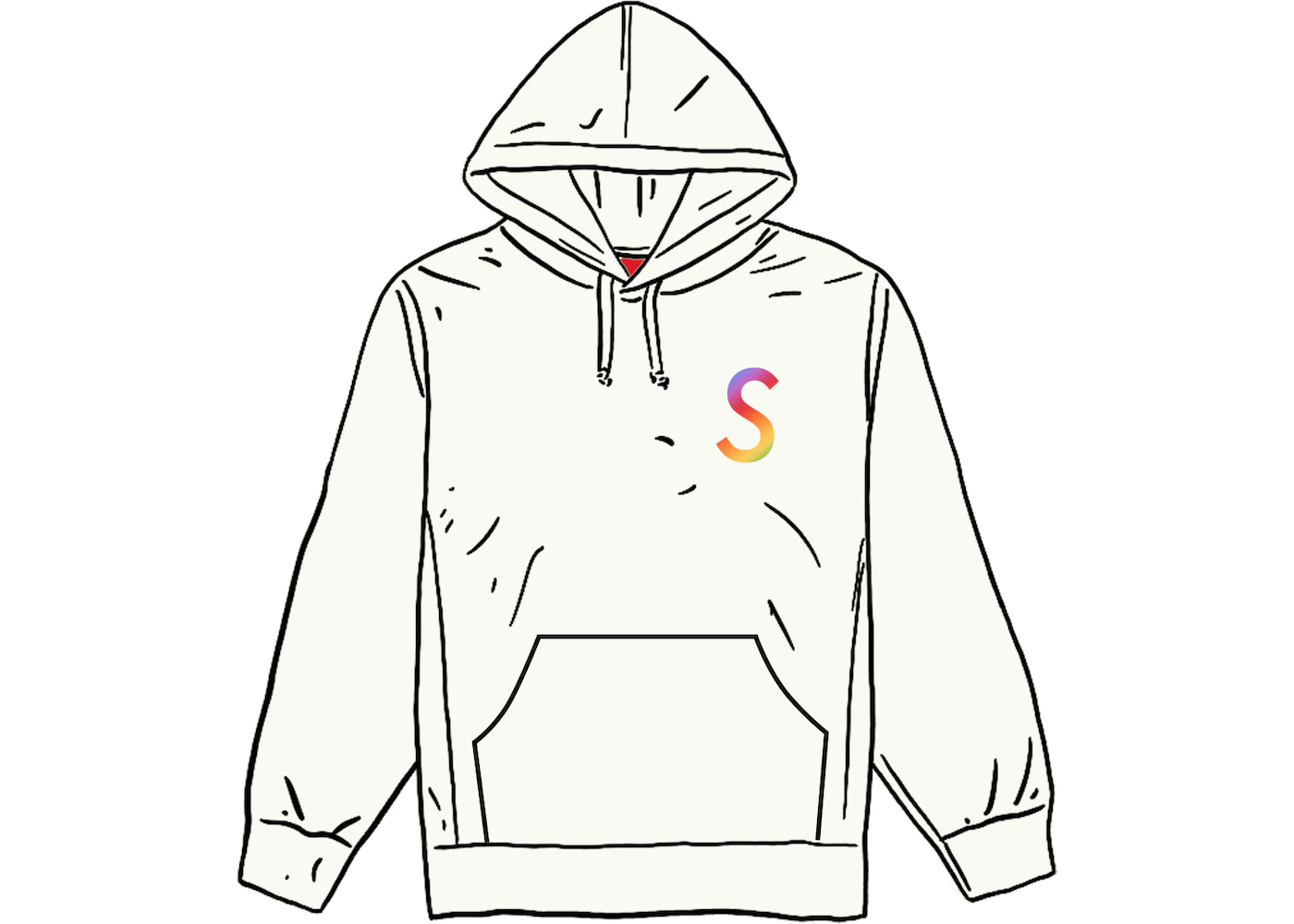 Supreme Swarovski S Logo Hooded Sweatshirt White