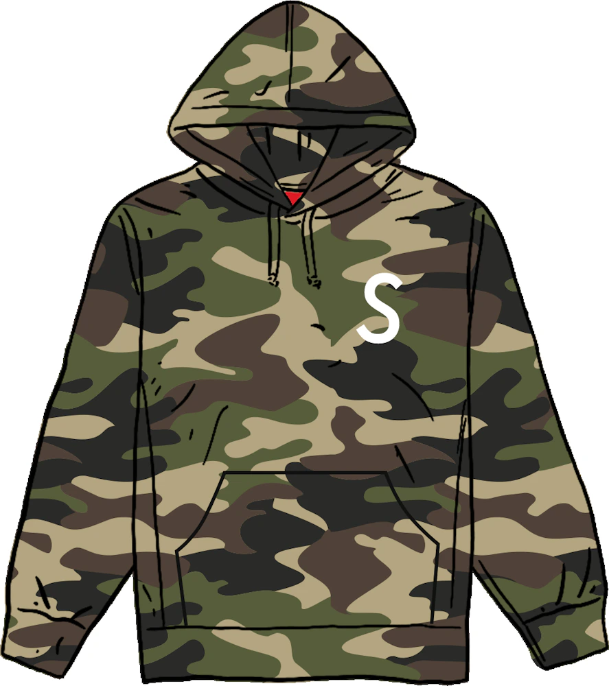supreme s logo swarovski camo hoodie Ｍ