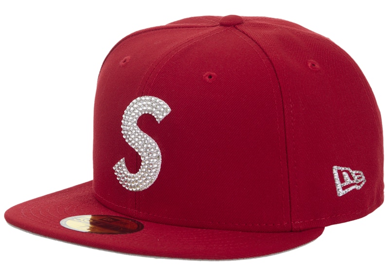 Supreme Swarovski S Logo New Era 59Fifty Fitted Hat Red - FW25 - US
