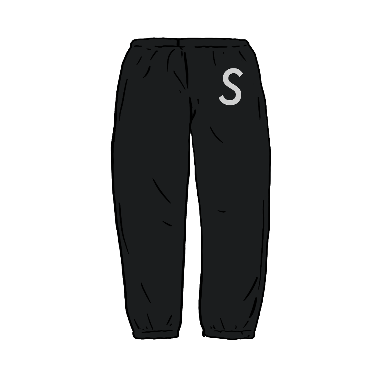 Supreme Swarovski S Logo Sweatpant Black