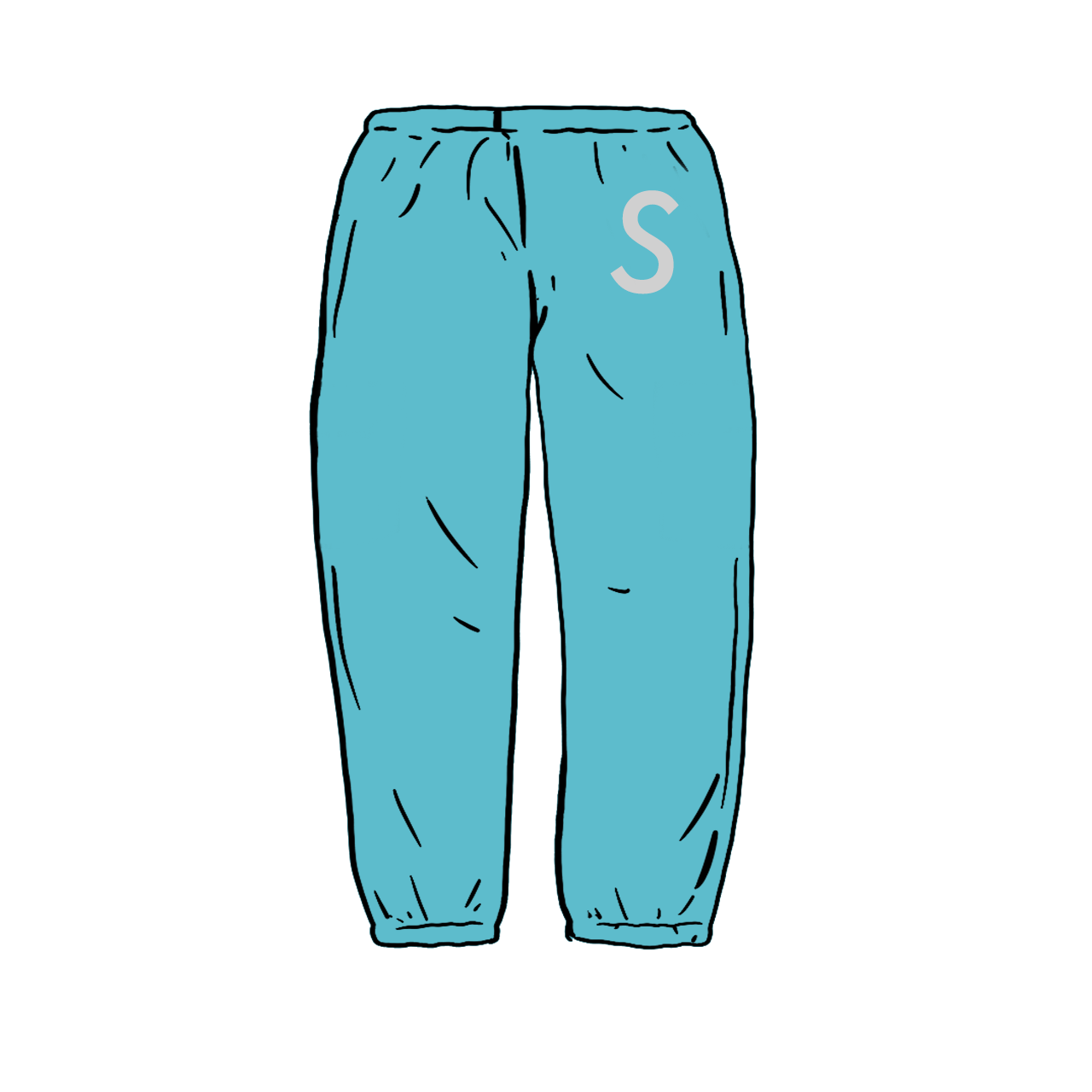 Supreme Swarovski S Logo Sweatpant Light Aqua