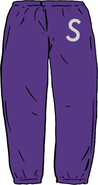Supreme Swarovski S Logo Sweatpant Purple Men's - SS21 - US