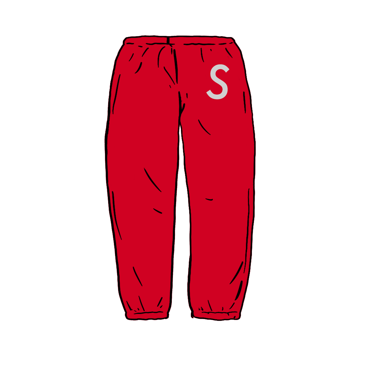 Supreme Swarovski S Logo Sweatpant Red