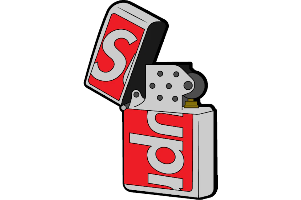 Supreme Swarovski Zippo Red FW20 US