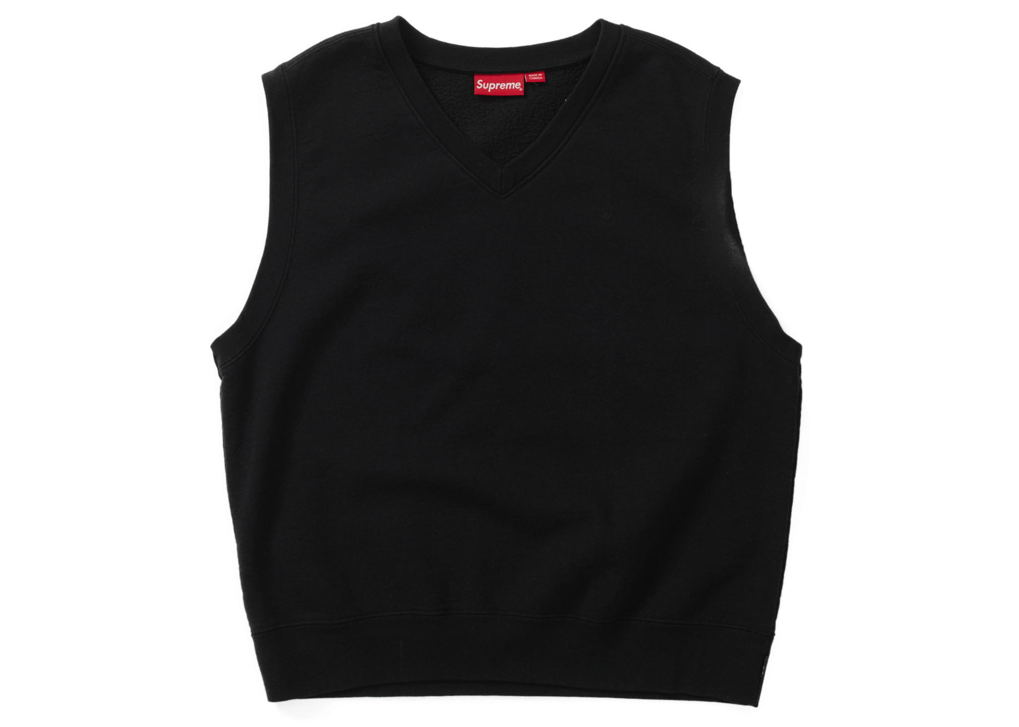 Supreme Sweatshirt Vest Black
