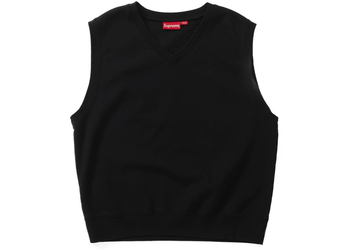 Supreme Sweatshirt Vest Black Men's - SS23 - US