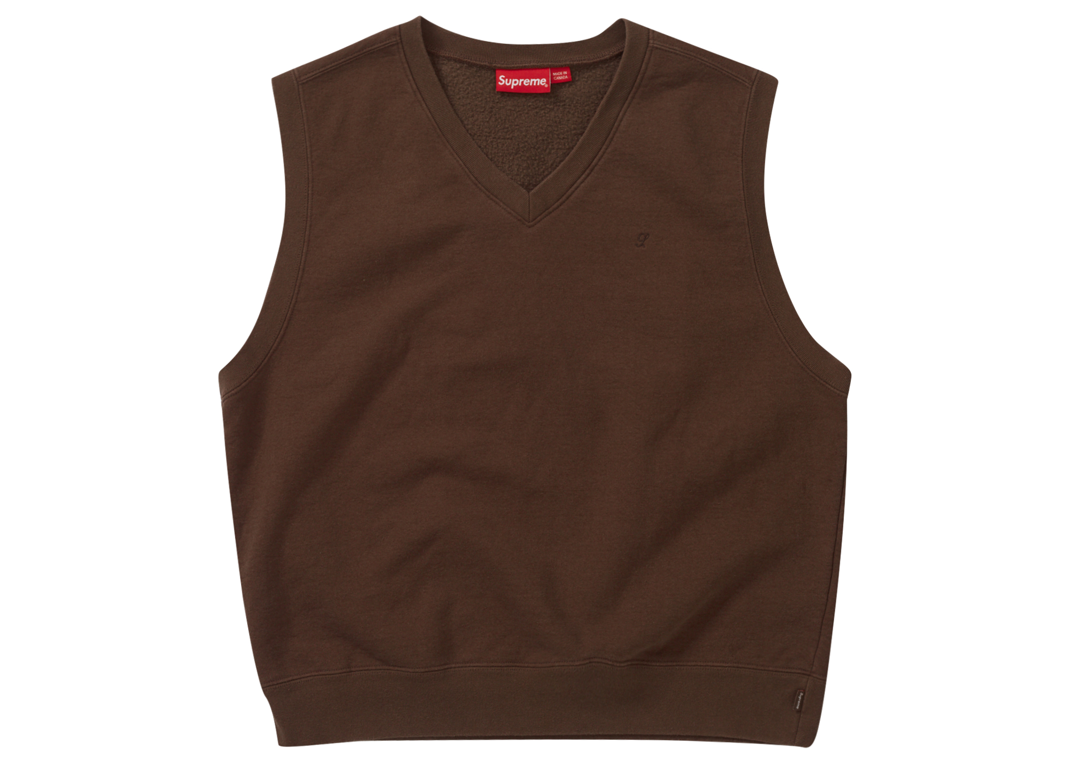 Supreme Sweatshirt Vest Brown Men's - SS23 - GB