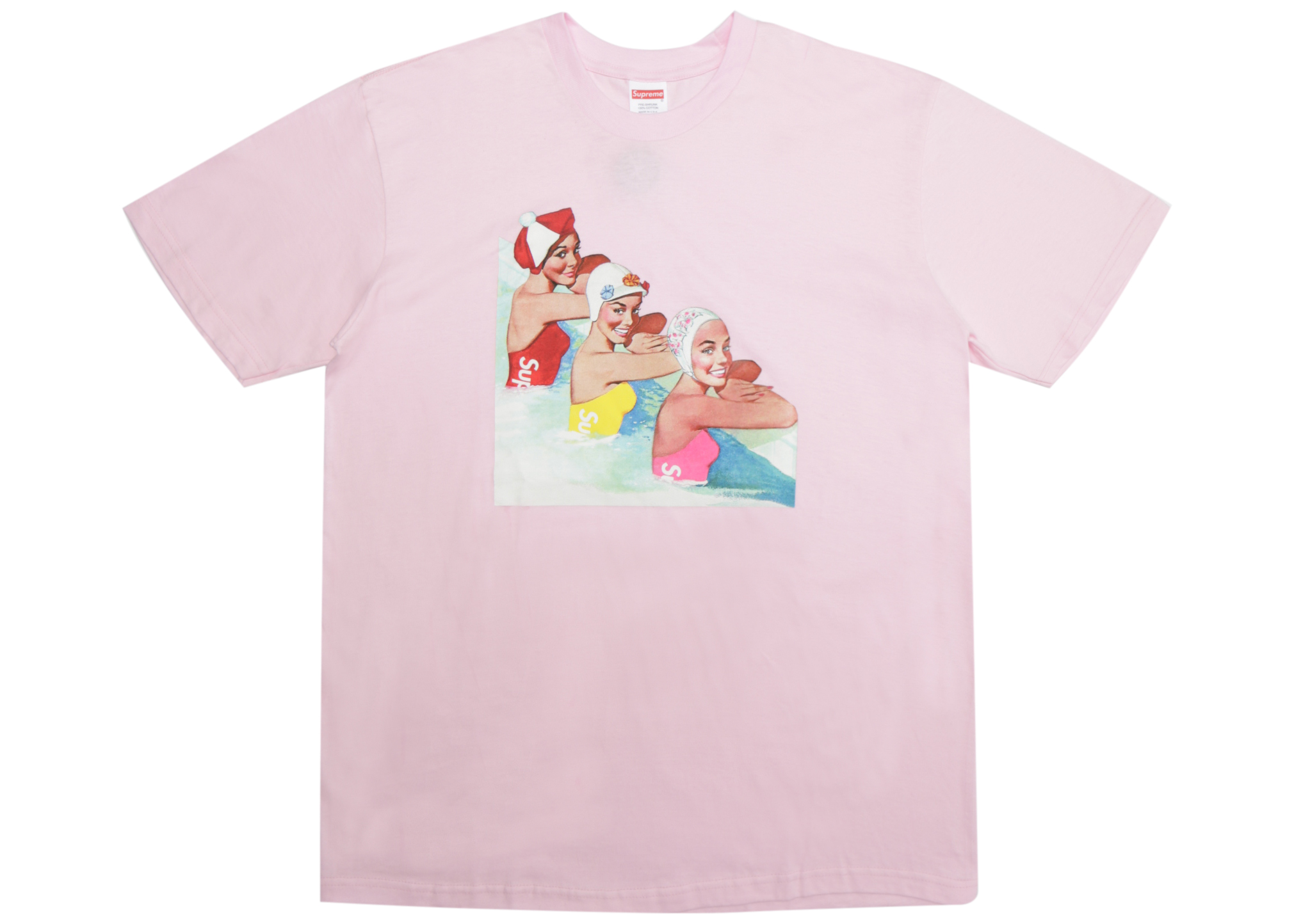 Supreme Swimmers Tee Light Pink 男士- SS18 - TW