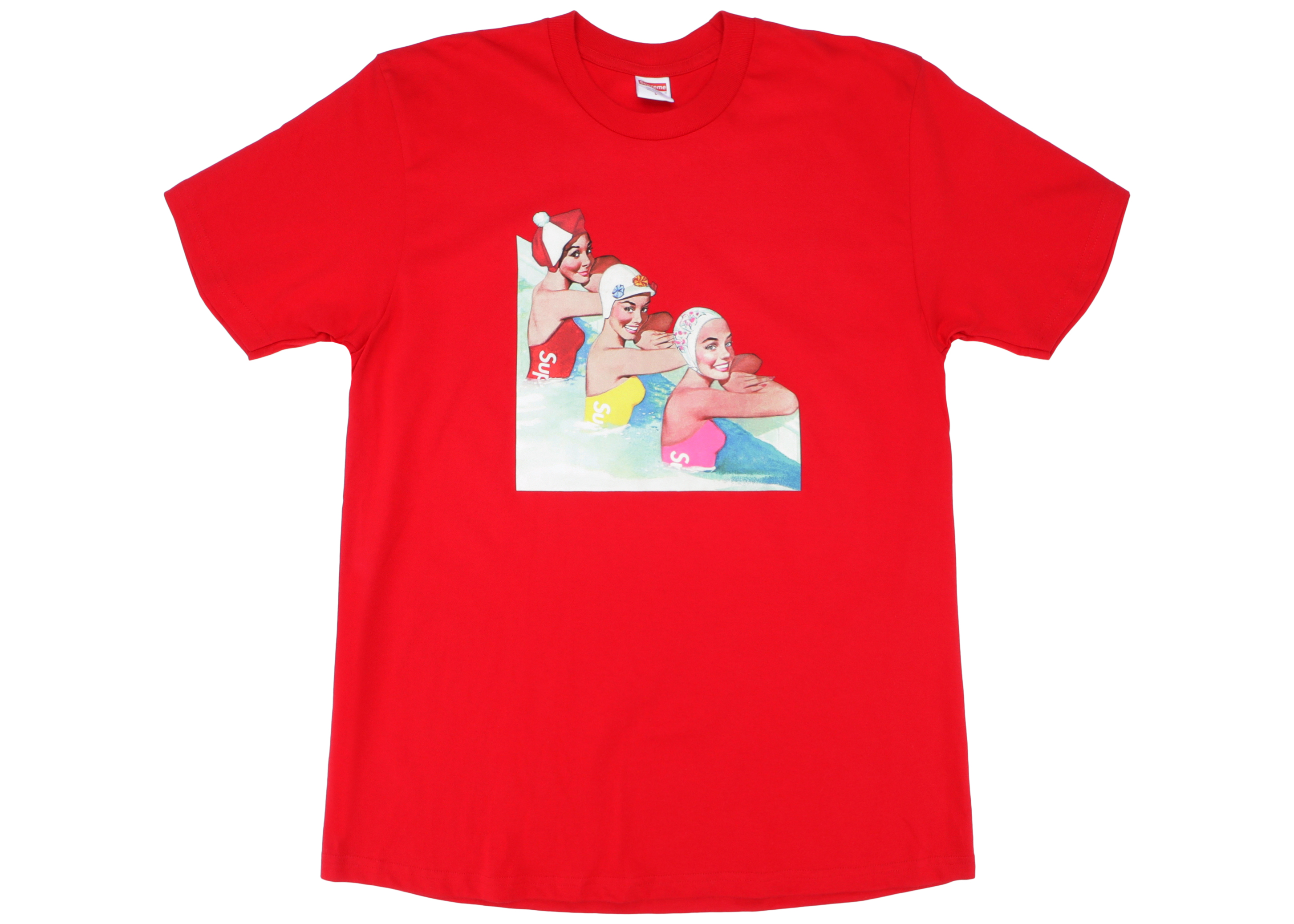 Supreme Swimmers Tee Red Men's - SS18 - US