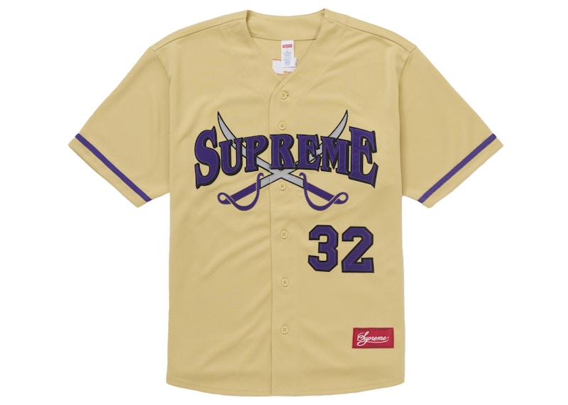 トップス Supreme Swords Baseball Jersey gold Supreme Swords Baseball Jersey Gold Men's - FW25 - US