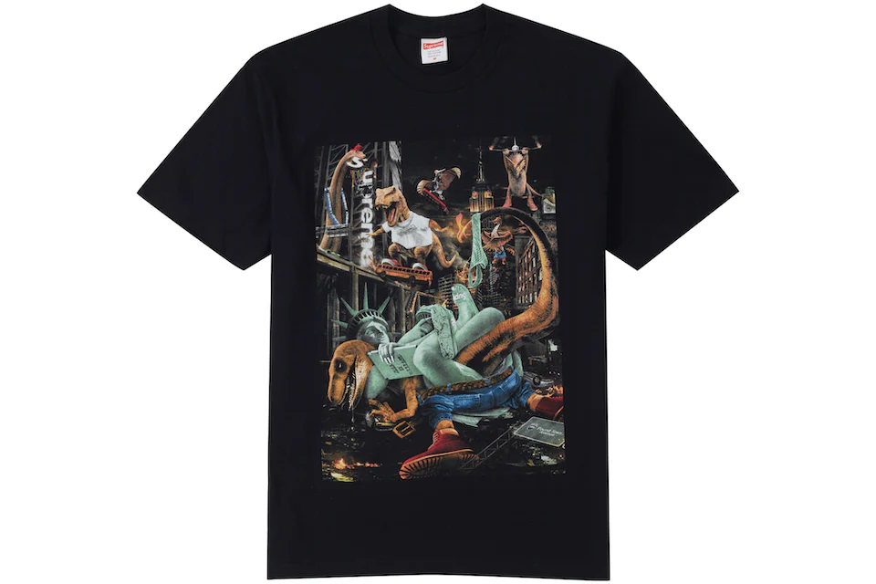 T-shirt Supreme T. rex noir