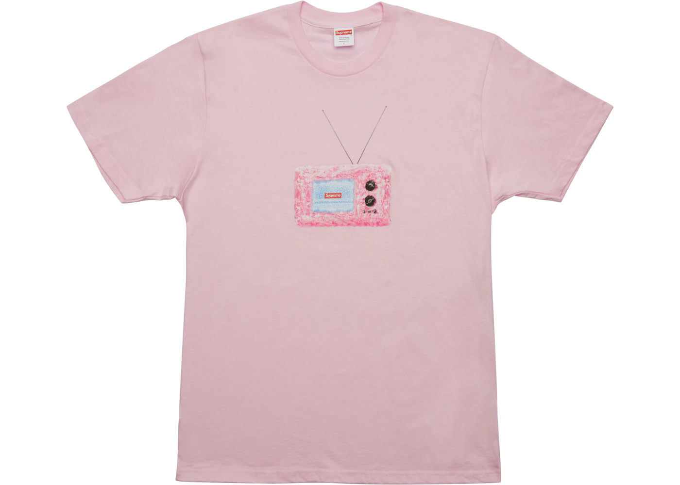 Supreme Tv Tee Light Pink Ss18 Supreme Tv Tee Light Pink Ss18