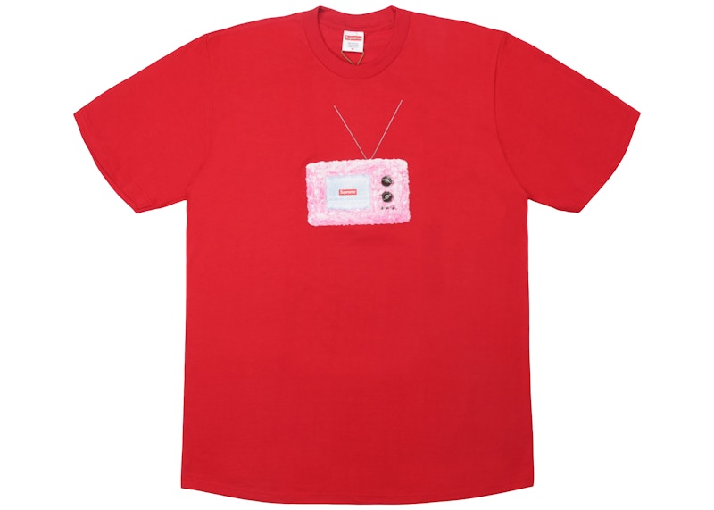 Supreme TV Tee Red Men's - SS18 - US