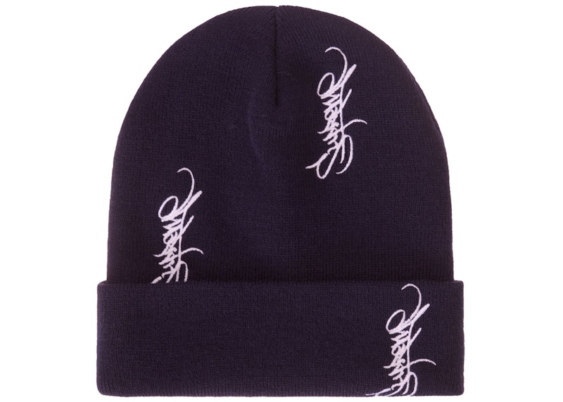 Supreme Tag Beanie Navy