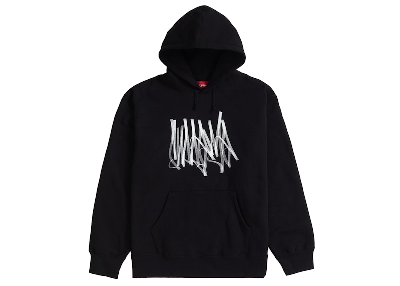 Supreme Tag Hooded Sweatshirt Black - FW22 Men's - US