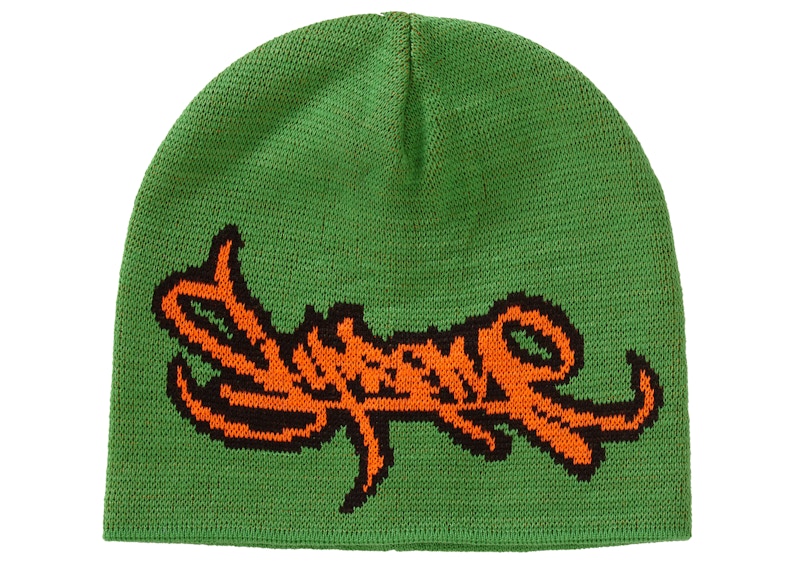 Supreme Tag Logo Beanie Green Men's - SS19 - US