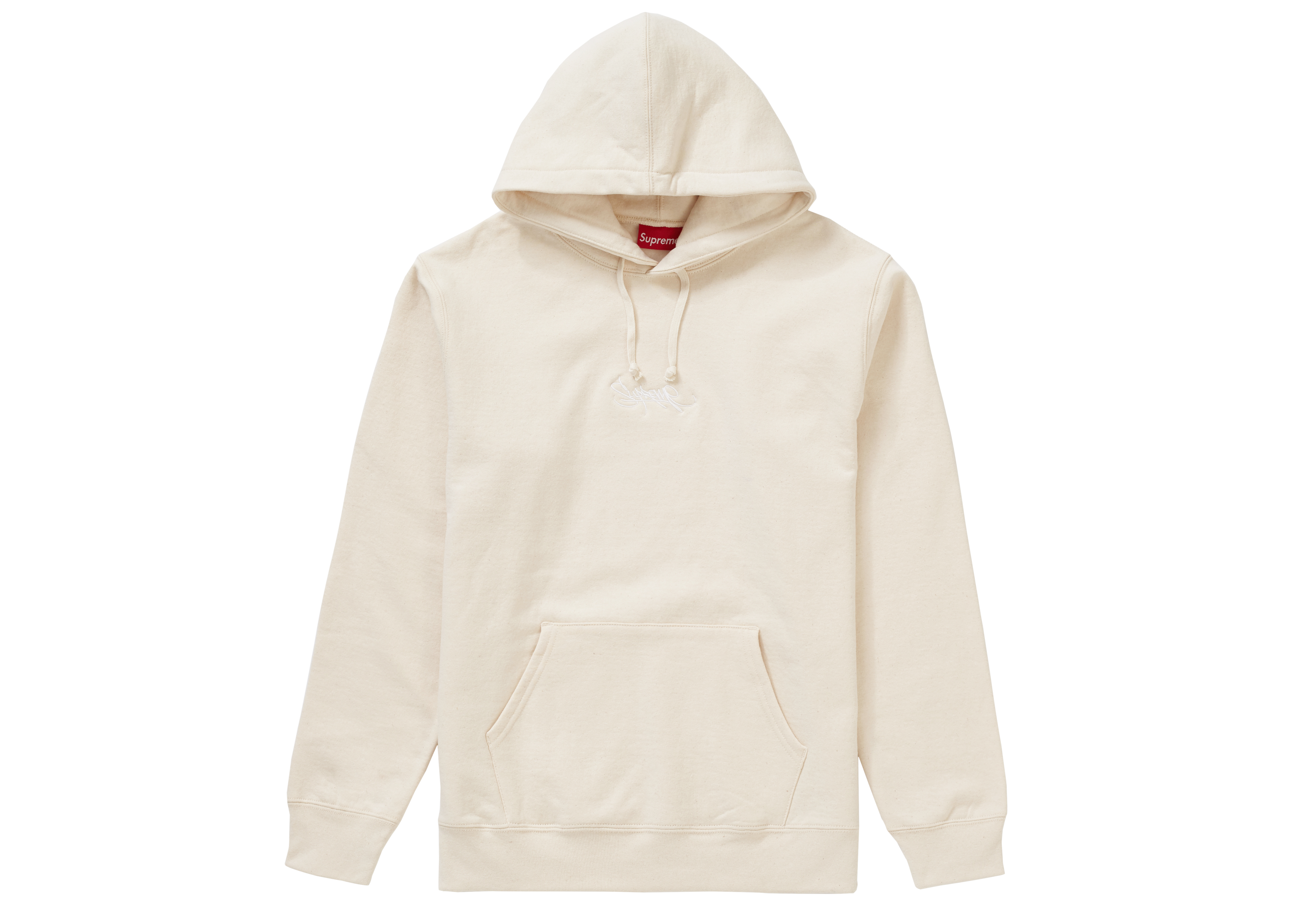 supreme tag logo hooded sweatshirt
