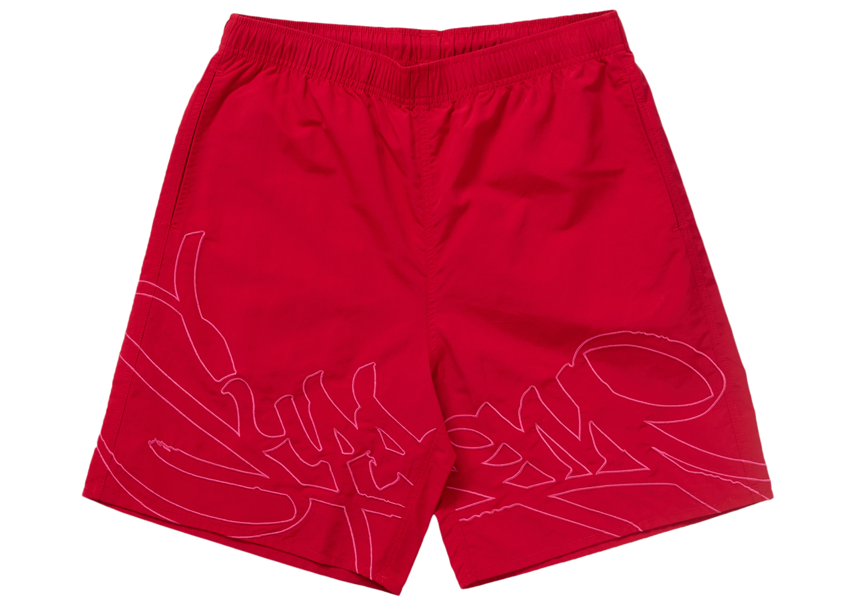 Supreme Tag Water Short Red