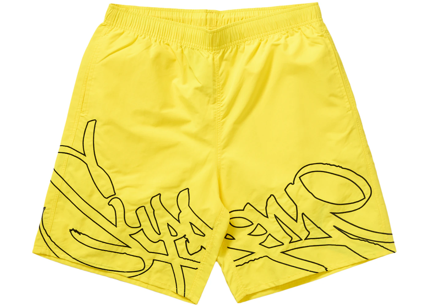 Supreme Tag Pantalón Corto Agua Amarillo Hombre SS24 US