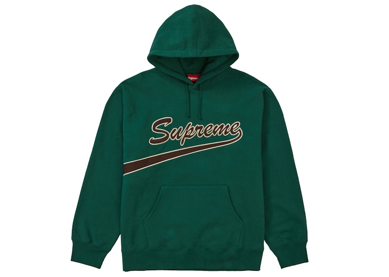 Dark green supreme hoodie sale