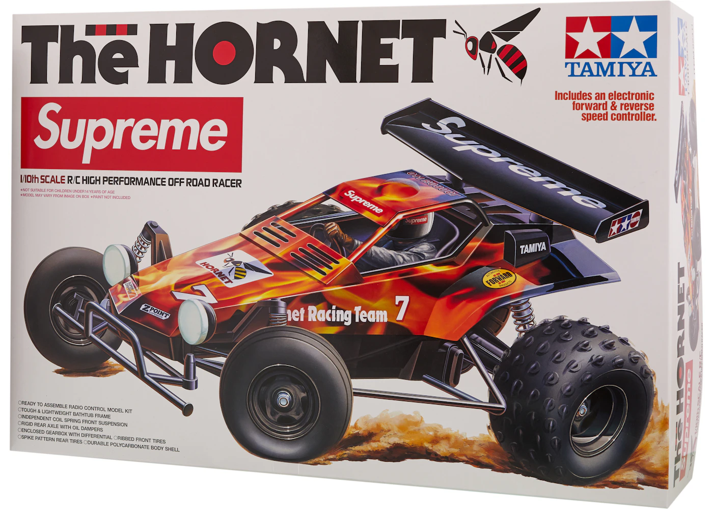 Supreme Tamiya Hornet RC Car Flames FW18 US - Main Image