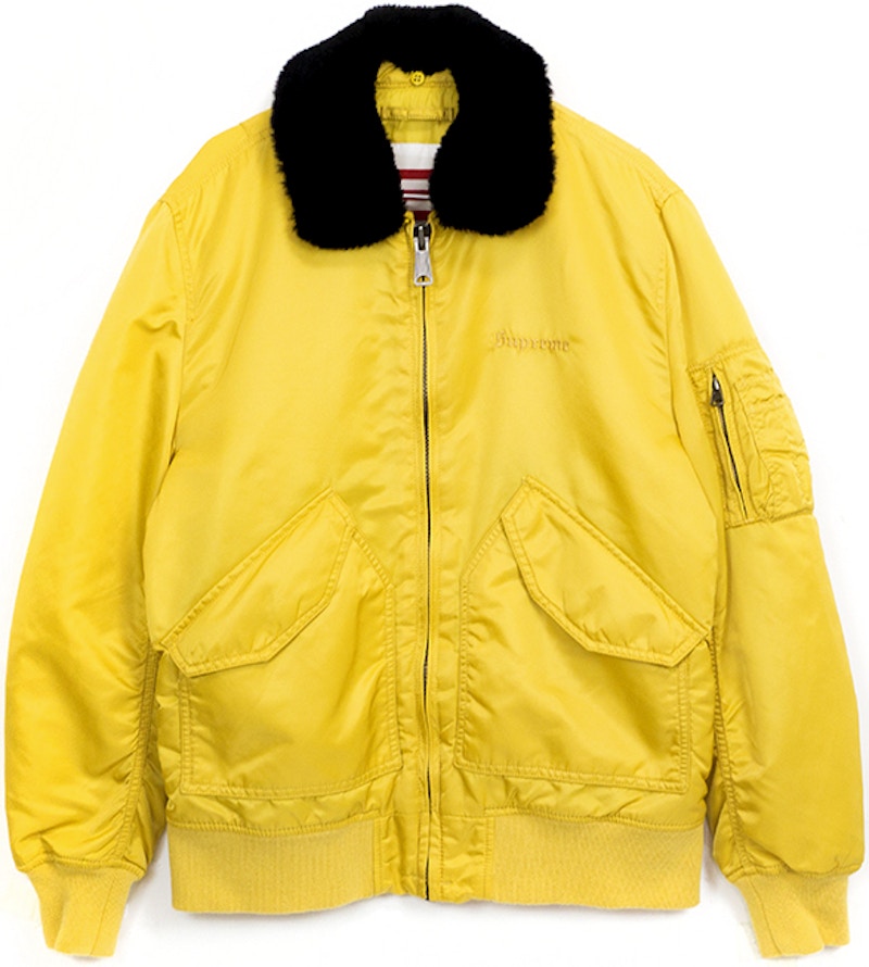 Supreme Tanker Jacket Yellow Men's - FW15 - US