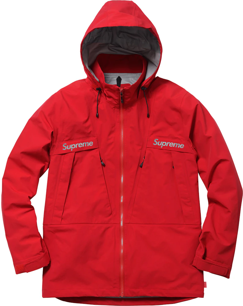 Supreme Grid Taping Velour Jacket Red - Novelship