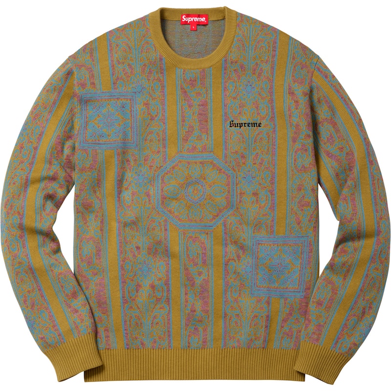 Supreme Tapestry Sweater Olive